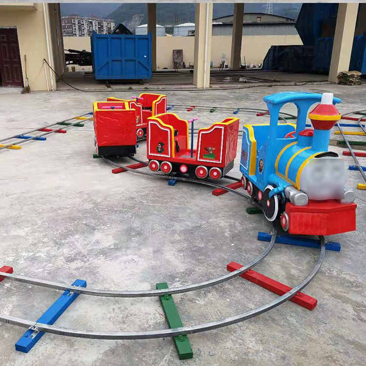 Mini amusement park rides for backyards sightseeing train kids ride on electric mini train