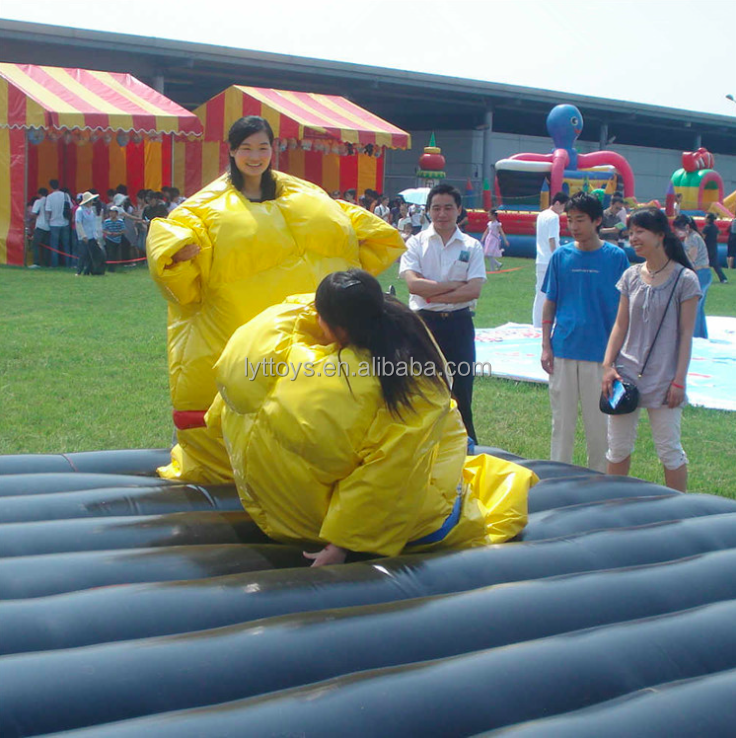 Funny adult inflatable sumo costume jumping sumo wrestling suits