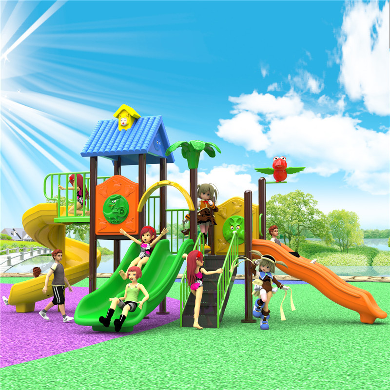 High quality fiberglass children plastic outdoor slide playground for sale