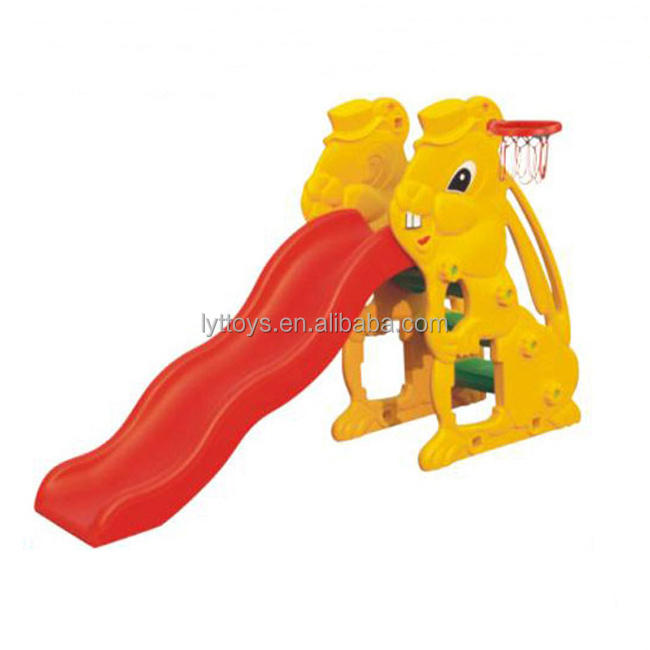 Best selling indoor swing with slide (swings) kids plastic playground slide material