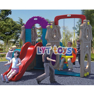 New arrival high quality indoor plastic slide swing set for kids