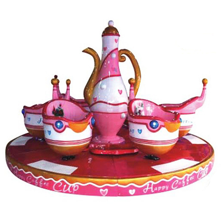 New arrival christmas electric carousel merry go round coffee cup rides for sale