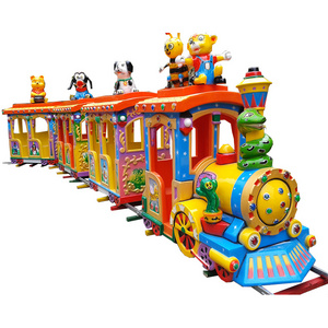 Hot sale classical outdoor tourist ride on mini track train electric with music