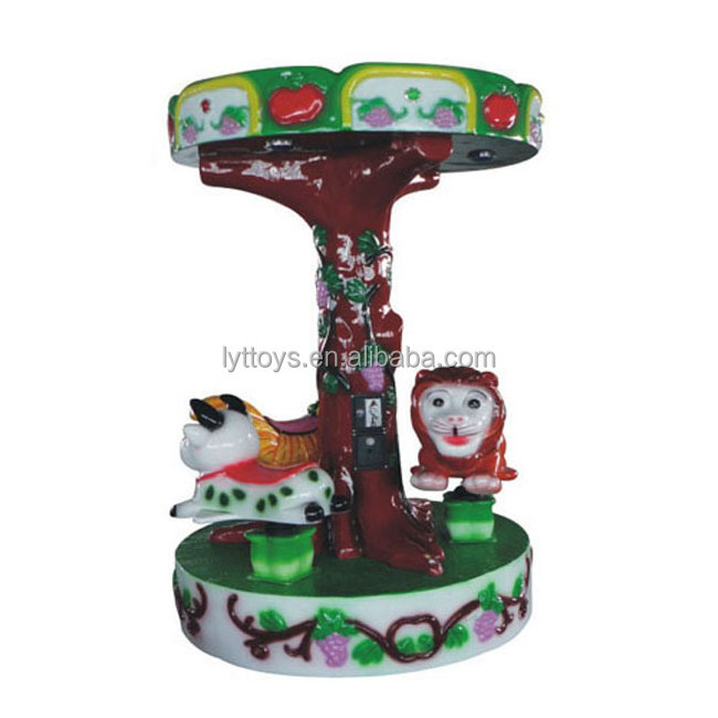 Amusement park kids outdoor christmas merry go round carousel