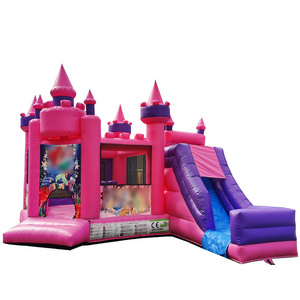 Outdoor inflatable bouncer dry slides bouncy castle black white bounce house 13x13