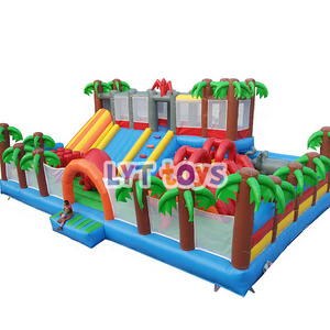 Kids paradise inflatable fun city playground inflatable games big bounce houses for sale