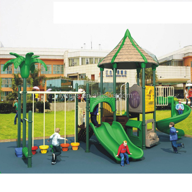 Widely used commercial large plastic swing sets playground outdoor kids