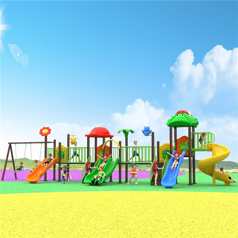 High quality fiberglass children plastic outdoor slide playground for sale