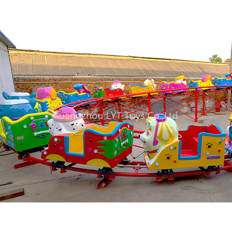 Popular Kiddie Roller Coaster Train Equipment Mini Shuttle Rides Roller Coaster Car For Sale