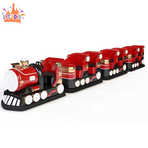 Indoor shopping mall mini train ride trackless electric rideable battery powered train