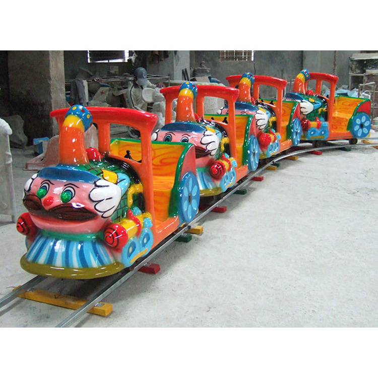 Commercial amusement park machine kiddie rides train set for kids electric