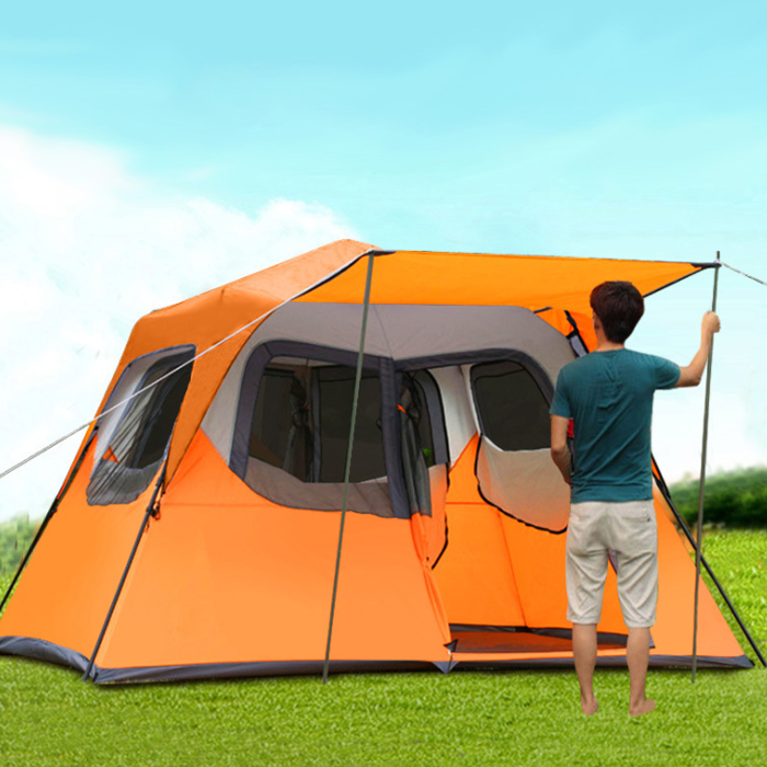 Summer beach family 5-8 person automatic set up tent camping outdoor waterproof