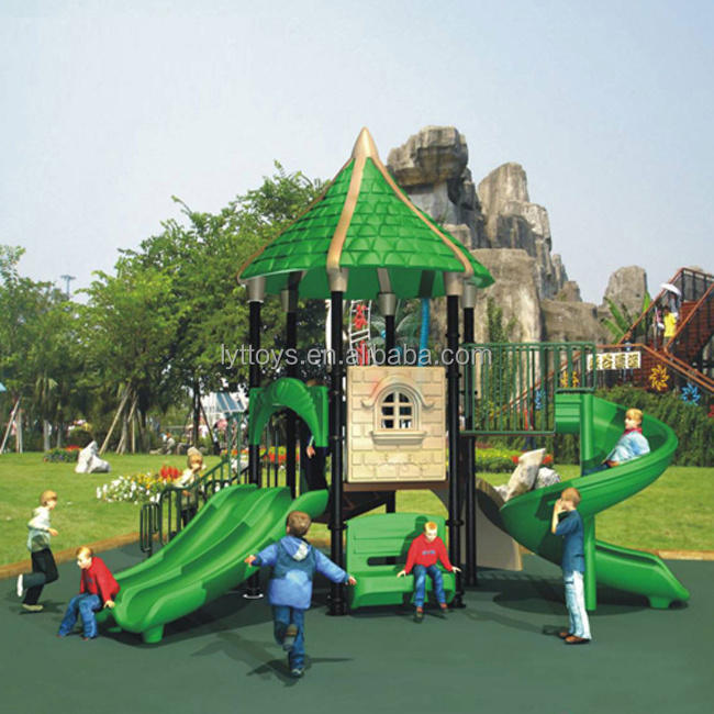 Widely used commercial large plastic swing sets playground outdoor kids