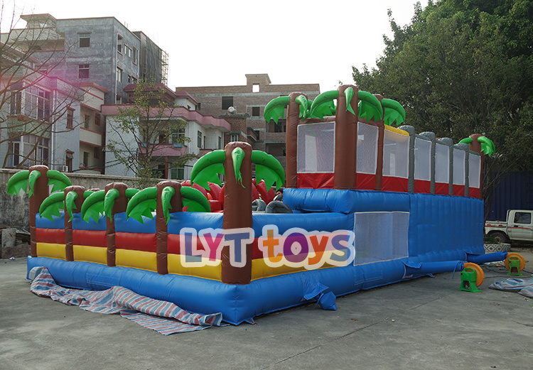 Kids paradise inflatable fun city playground inflatable games big bounce houses for sale