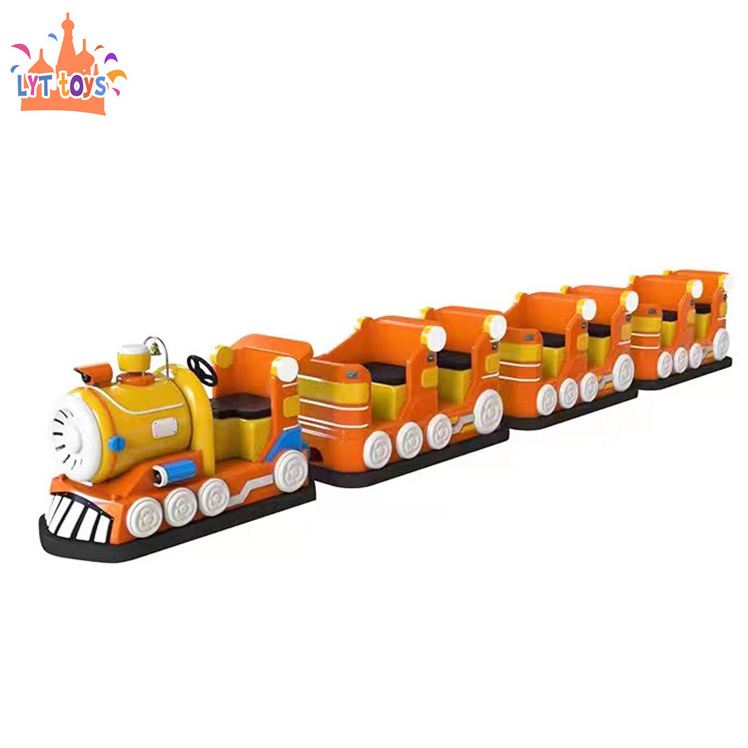 Indoor shopping mall mini train ride trackless electric rideable battery powered train