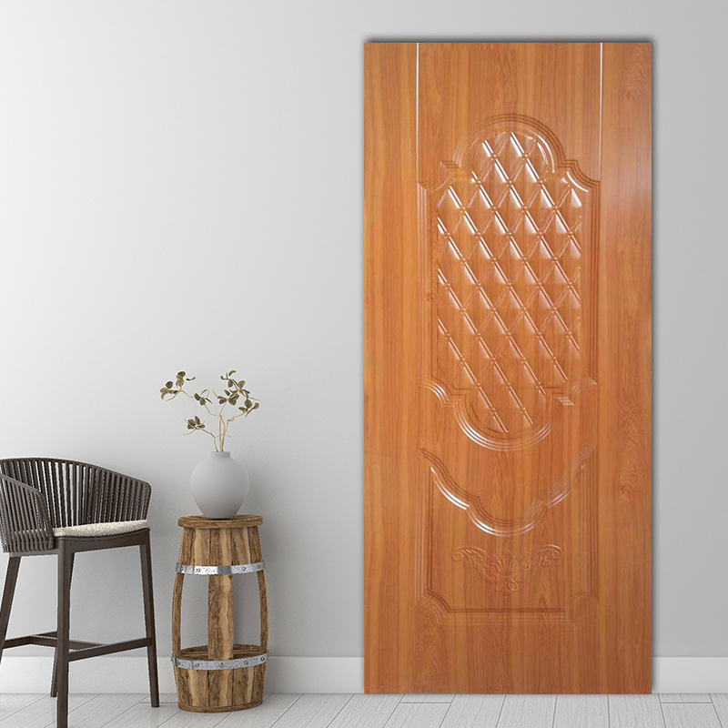 Lower Factory Price Wood Veneer Door Skin 3Mm Moulded Deep Molded E2 Clear Texture