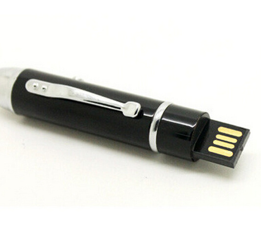 Pen shape usb flash drive 4GB 8GB metal pointer pendrive with laser light