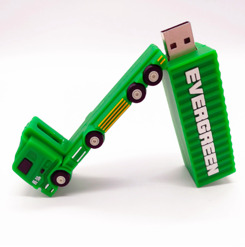 Personalized  Gift PVC 2D 3D Truck usb flash drive pen drive 4GB 8GB 16GB 32GB  Custom own Car USB Stick