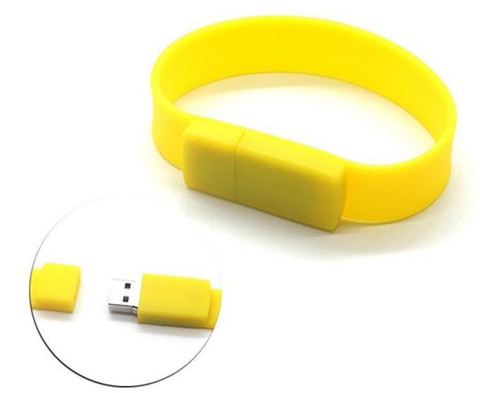 wholesale colorful wristband usb stick promotion gift bulk 1gb usb flash drives print logo cheap bracelet usb flash drive