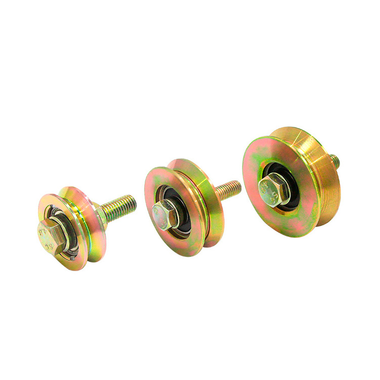 v y u groove bearing galvanized Sliding Gate Wheels Auto Gate Rolling Gate Wheel galet de guidage pour portail coulissant