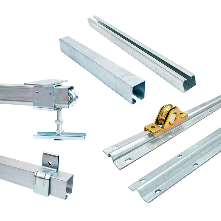 Hot Zinc Galvanizing Wardrobe Sliding Door Rails For Home And Office