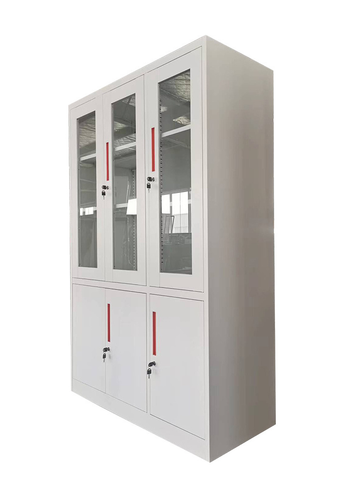 Large metal storage 6 Door file cabinet Steel Storage Cupboards With lock metal filing cabinets