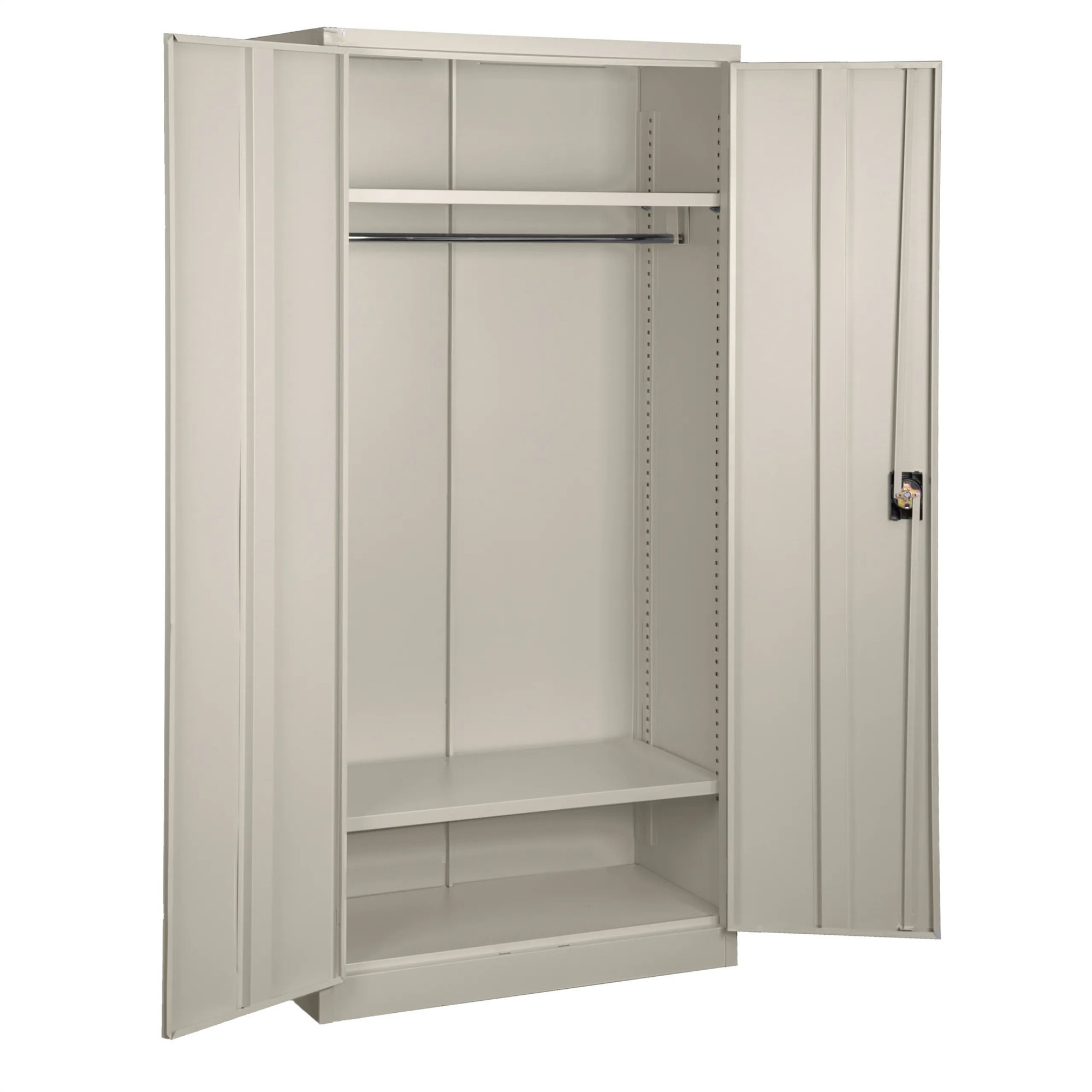 Cheap full height cupboard grey bedroom wardrobes closet organizer clothes wardrobe bedroom furniture 2 doors swing wardrobes