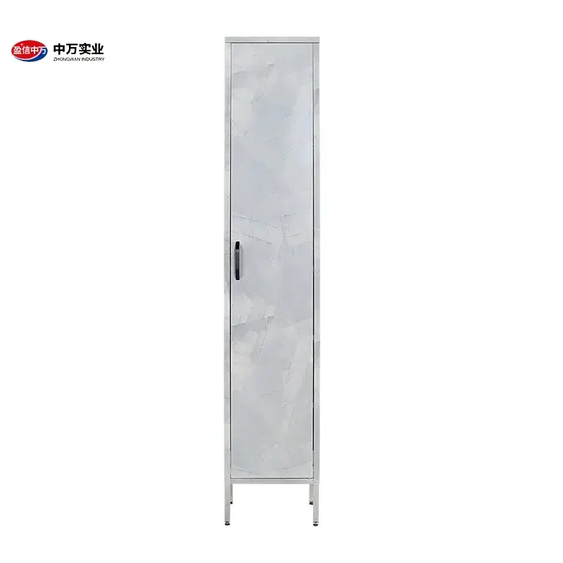 Modern Home Decorative Metal Storage Locker Stand Foot Differ Appearance Narrow Tall Locker with Shelf Corner Style Steel Locker