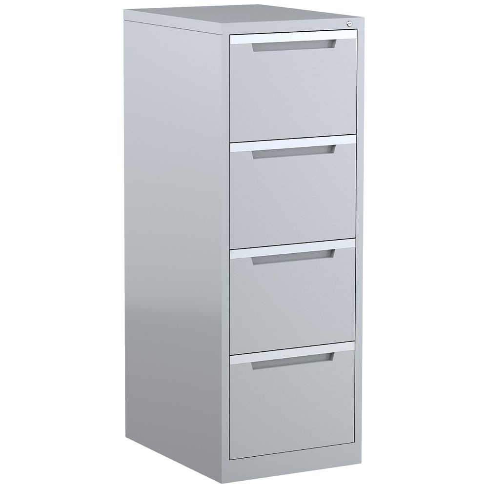 4 Drawer Cabinet Office Lockable Lateral Vertical Filing Drawers Storage Cheap With Safety Bar Lock White Steel file cabinet