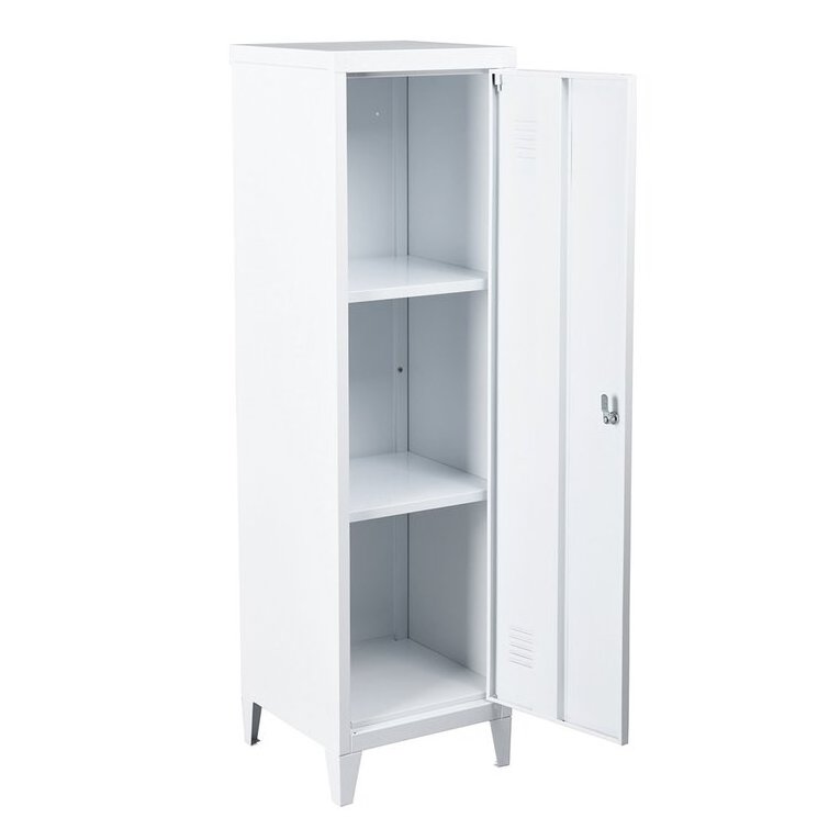 Modern Appearance Office Home Corner Locker Storage Tall Single Door Metal Lockers Steel Stand Specific Living Kids Room Cabinet