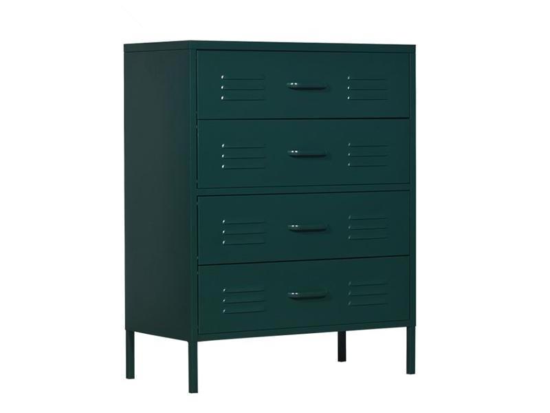 Home Decorative Furniture Living Room Entrance Cabinets Bedroom Bedside Drawer Chest 4-drawers Metal Side Cabinets with Stand