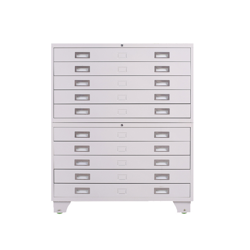 Wholesale China Supplier Metal white map cabinet steel drawing storage cabinet A0 A1 drawing cabinet