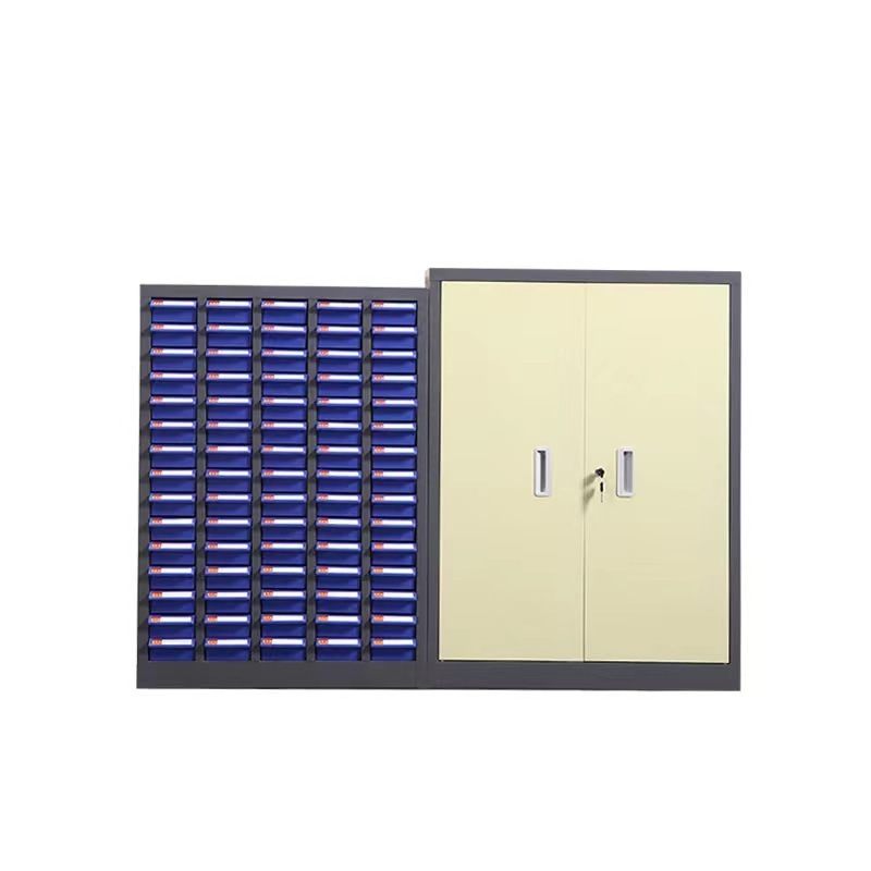 Hot New Design Small Parts Storage Cabinet With Plastic Drawer Tools File Organizer Lockable Drawers Parts Cabinet with Door