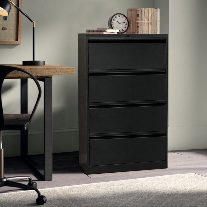 Steel office furniture 4 drawer file cabinets horizontal metal cupboard office furniture steel filing cabinet filing organizer