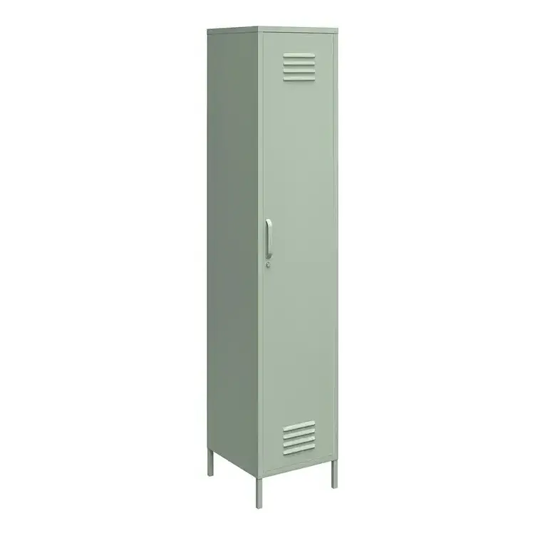 Modern Home Decorative Metal Storage Locker Stand Foot Differ Appearance Narrow Tall Locker with Shelf Corner Style Steel Locker