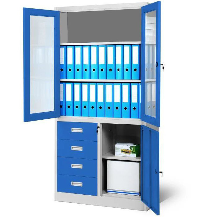 Thickened File Cabinet Dressing Locker Office Voucher File Cabinet Steel Iron Sheet with Lock Mobile File Cabinet