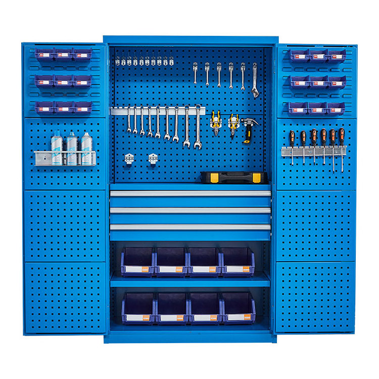 industrial repair peg board hanging car steel chest metal mechanic 3 drawer garage heavy duty workshop storage box tool cabinets