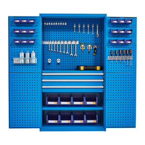 industrial repair peg board hanging car steel chest metal mechanic 3 drawer garage heavy duty workshop storage box tool cabinets