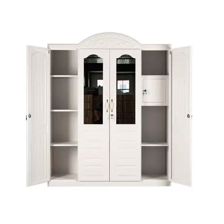 pull out door durable detachable cabinet bedroom closet armoire almirah steel indonesia metal wardrobes vintage wood and iron