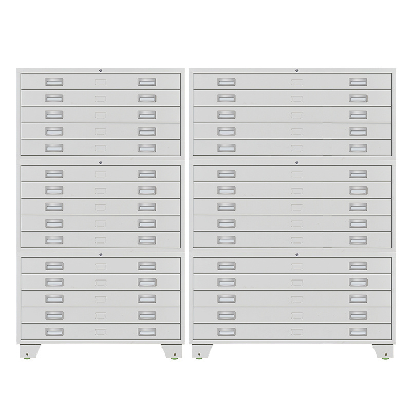 Wholesale China Supplier Metal white map cabinet steel drawing storage cabinet A0 A1 drawing cabinet