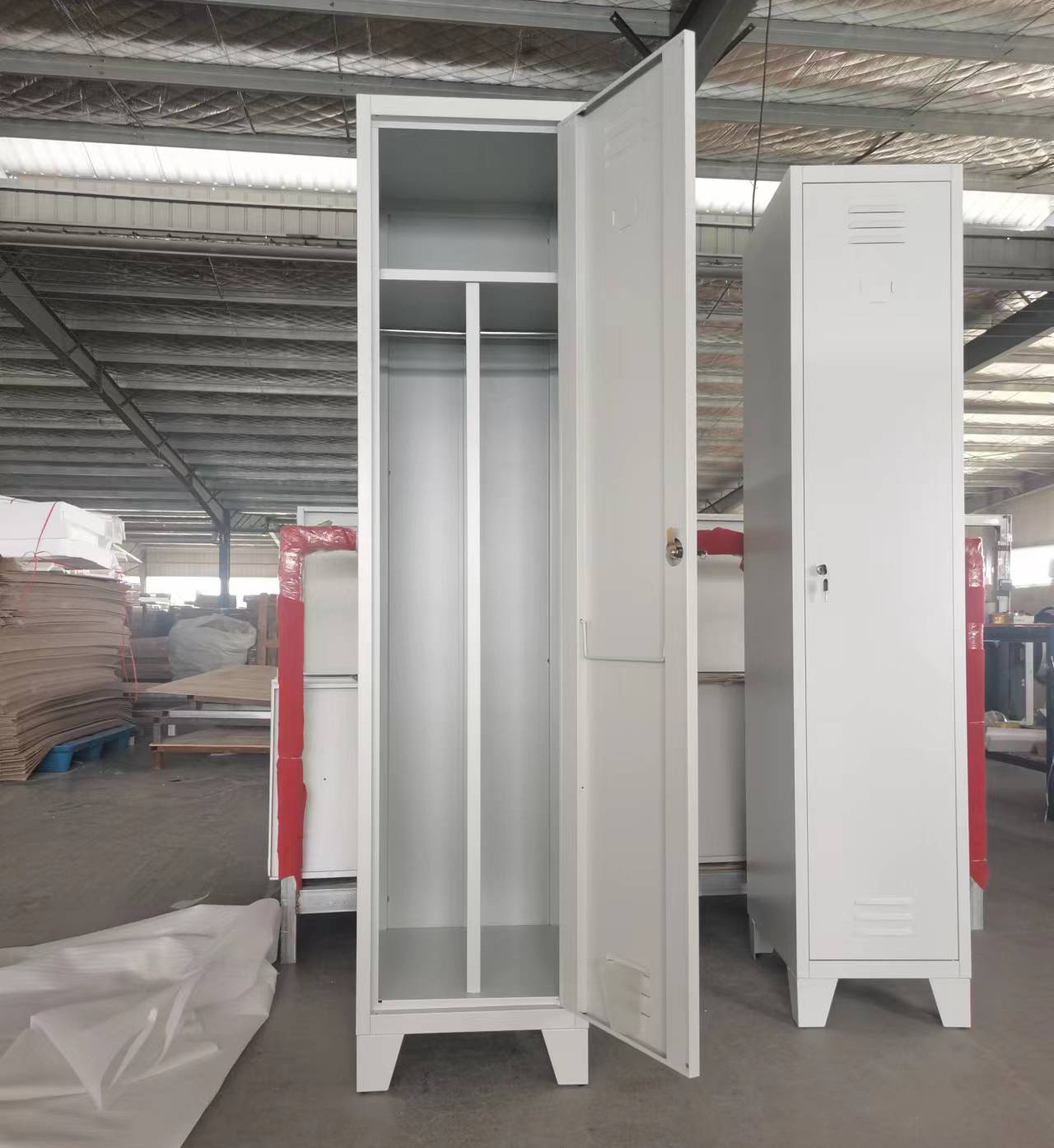 Factory Furniture Steel Guarantees Hygiene Hospitals Modular Lockers Dirty/Clean Partition Changing Room Cloth Slim Locker