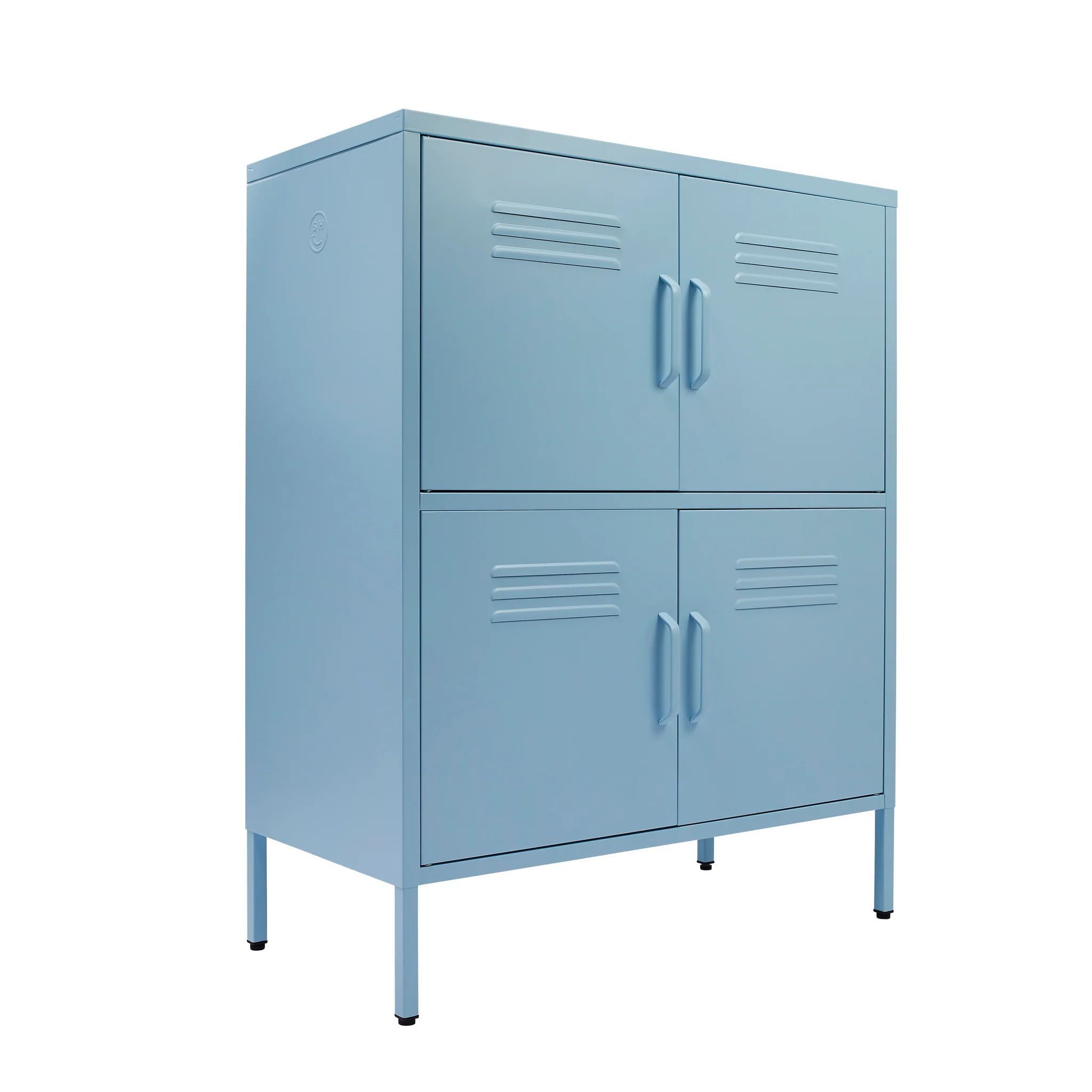 2023 Hot Sale Modern Design Metal Colorful Cabinet Fashion Small Side Steel Home Furniture Small Metal Vertical Storage Cabinet