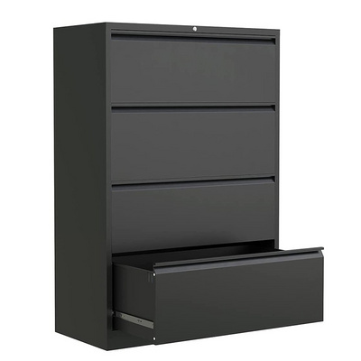 Steel office furniture 4 drawer file cabinets horizontal metal cupboard office furniture steel filing cabinet filing organizer