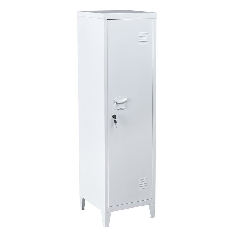 Modern Appearance Office Home Corner Locker Storage Tall Single Door Metal Lockers Steel Stand Specific Living Kids Room Cabinet