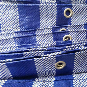 MILLION Blue and white striped straw and tarps, plastic woven cloth covering for Bangkok,Thailand pe tarpaulin