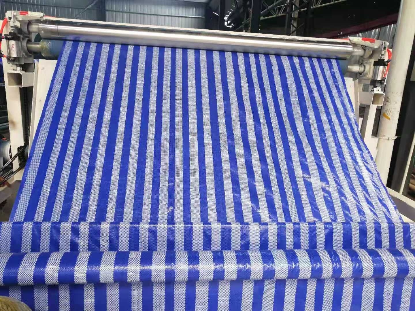 MILLION Blue and white striped straw and tarps, plastic woven cloth covering for Bangkok,Thailand pe tarpaulin