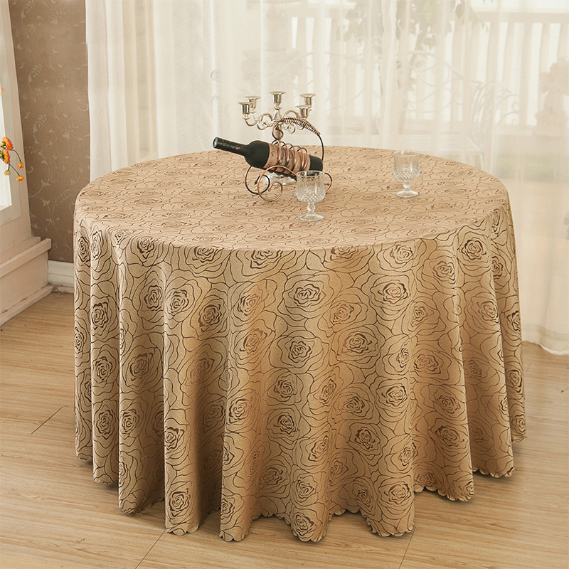 108 inch jacquard round table cloth table cover for weddings