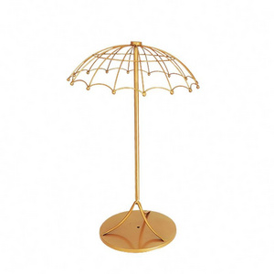 high quality umbrella shape wedding table centerpiece Metal Embossed Flower Candle Holder