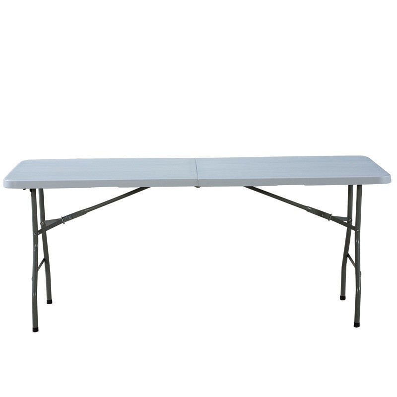 Top quality 6FT white outdoor rectangular plastic folding table