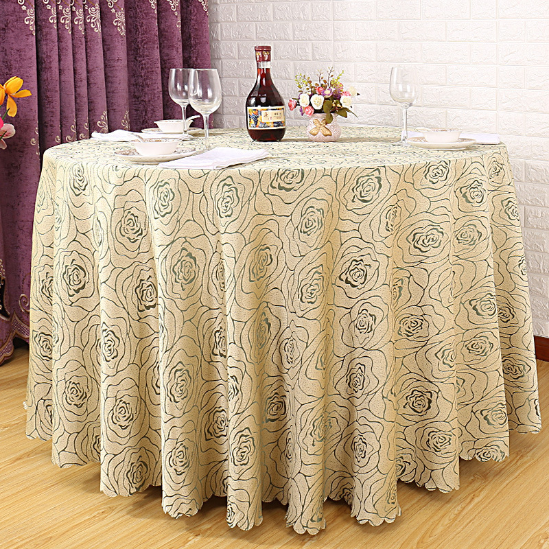 108 inch jacquard round table cloth table cover for weddings